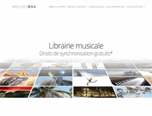 Tablet Screenshot of melodybox.fr